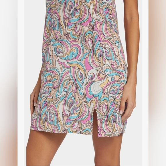 NWT Roxy Daytrip Mini Slip Dress Swirly Retro Daze - Picture 6 of 12